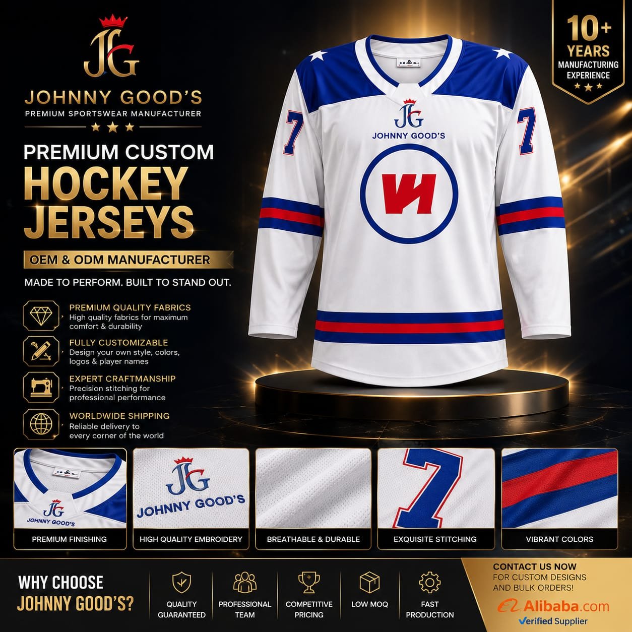 Premium Custom Hockey Jerseys